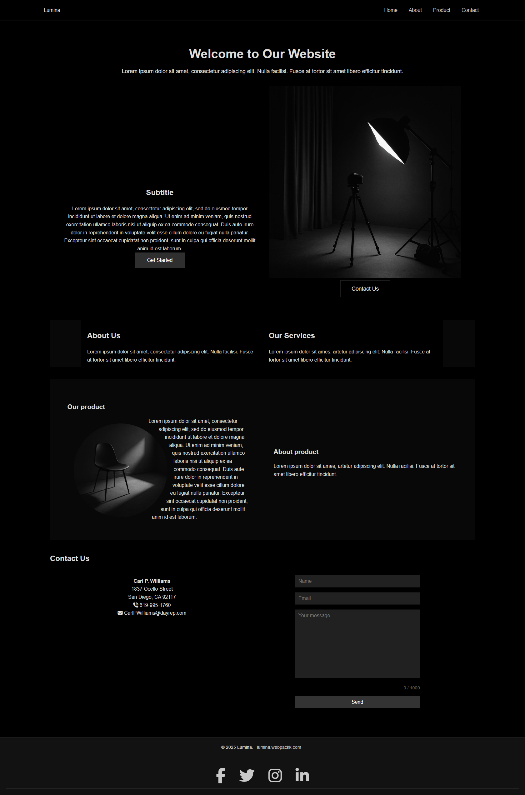 Default Black design